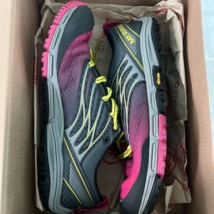 Merrill Ascend Glove W6 Charcoal/Pink Shoe